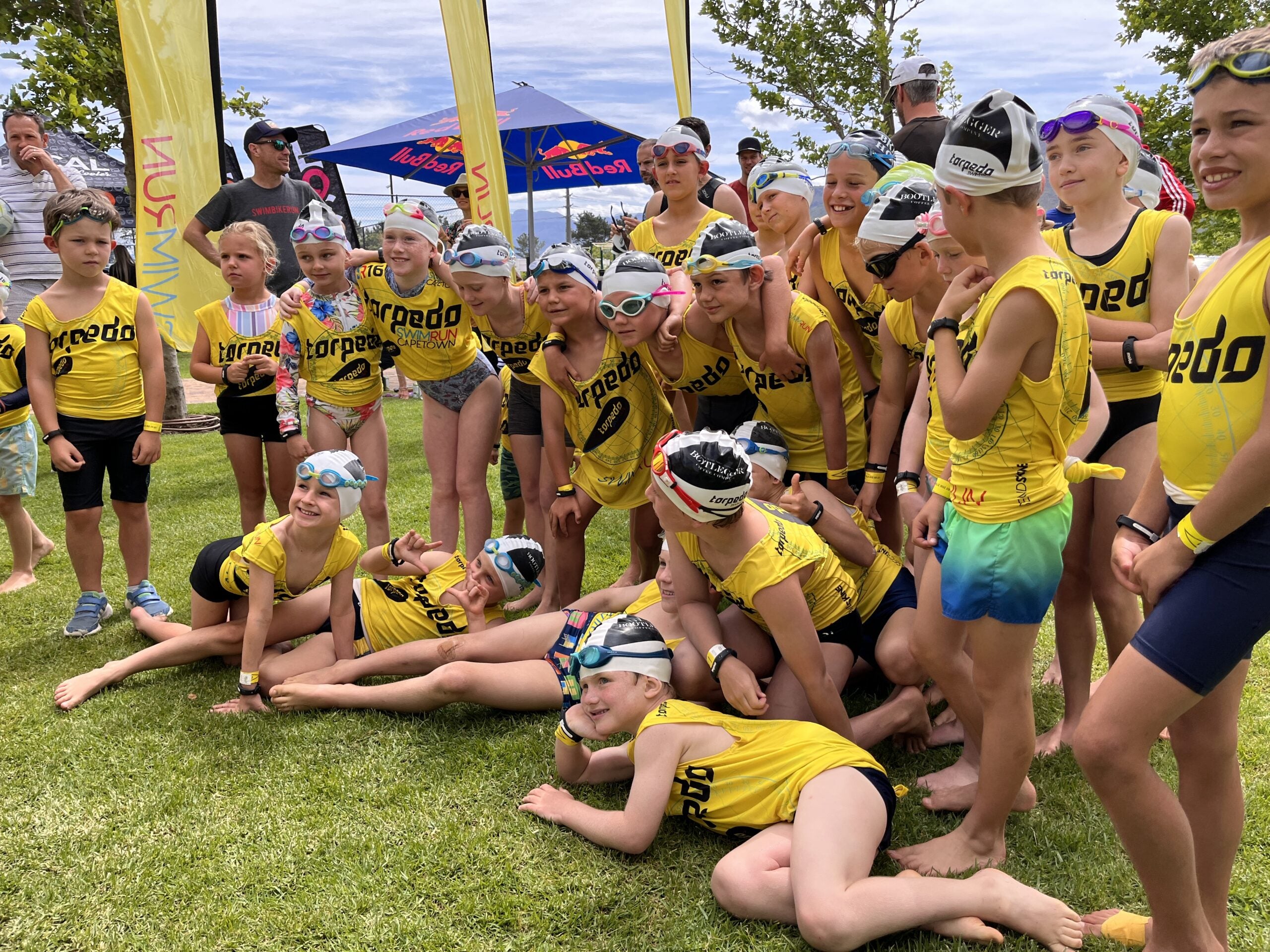 Ocean Freedom provides sun protection for athletes at the Torpedo SwimRun Series