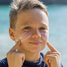 A child wearing SPF50+ Sunscreen byOcean Freedom