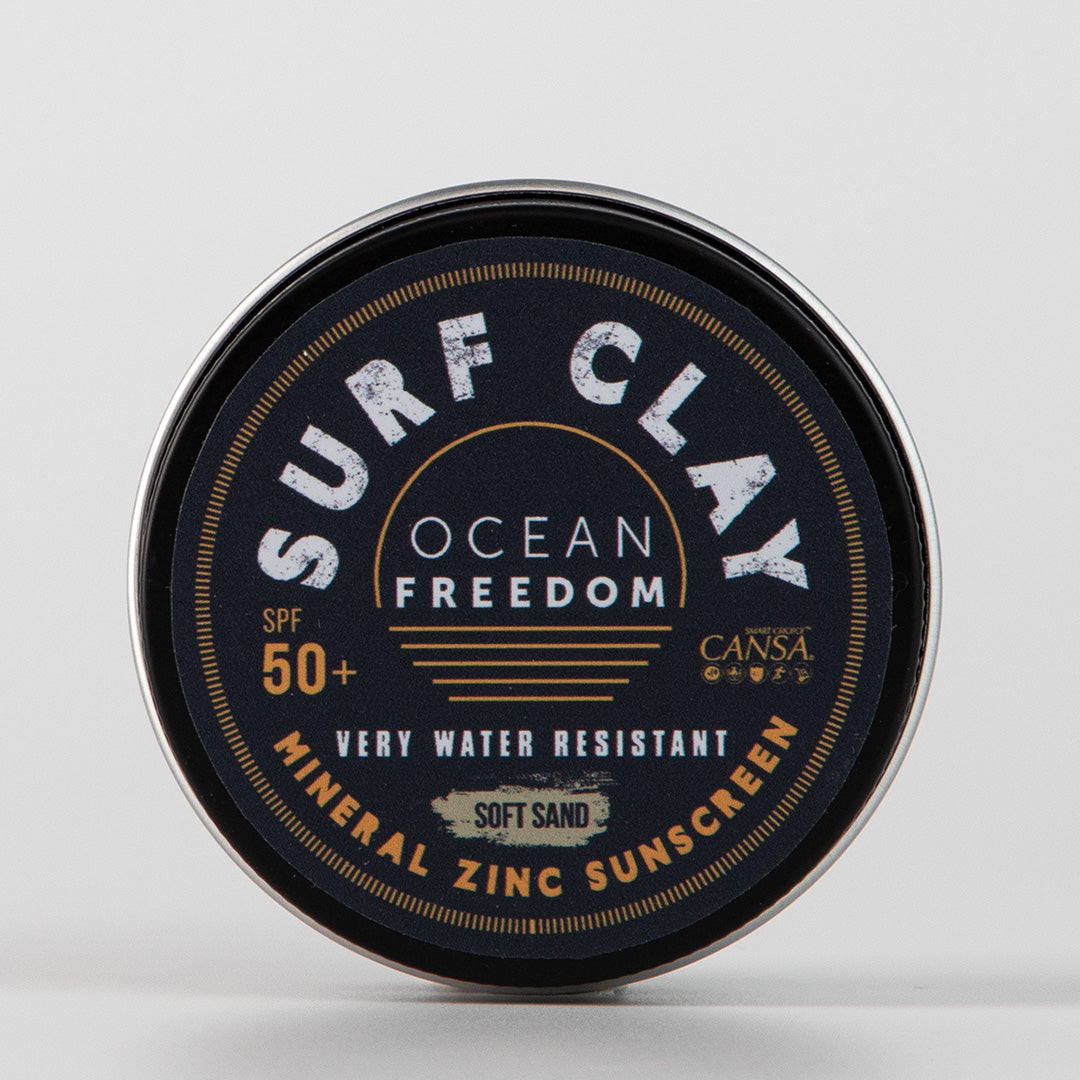 Surf Clay Soft Sand SPF50+ Mineral Sunscreen – Ocean Freedom ZA